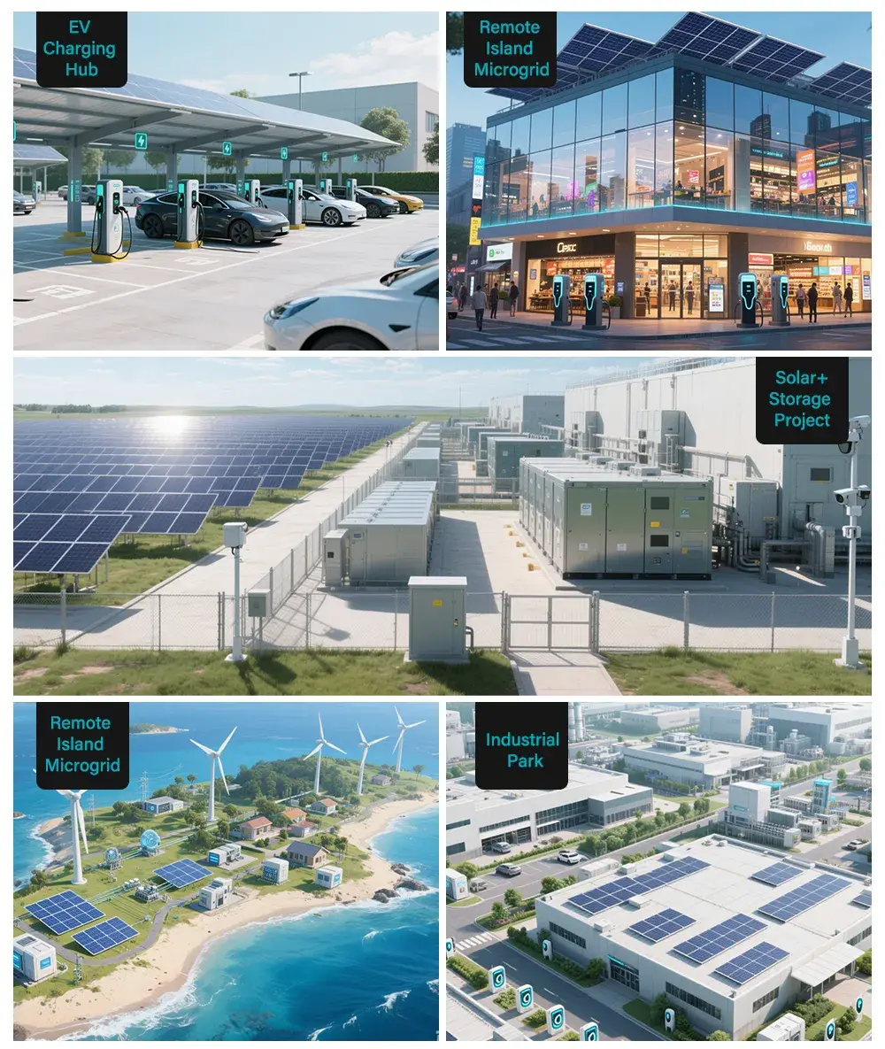 ht infinitepower 107KWH Distributed Energy Storage System Use Case Scenarios